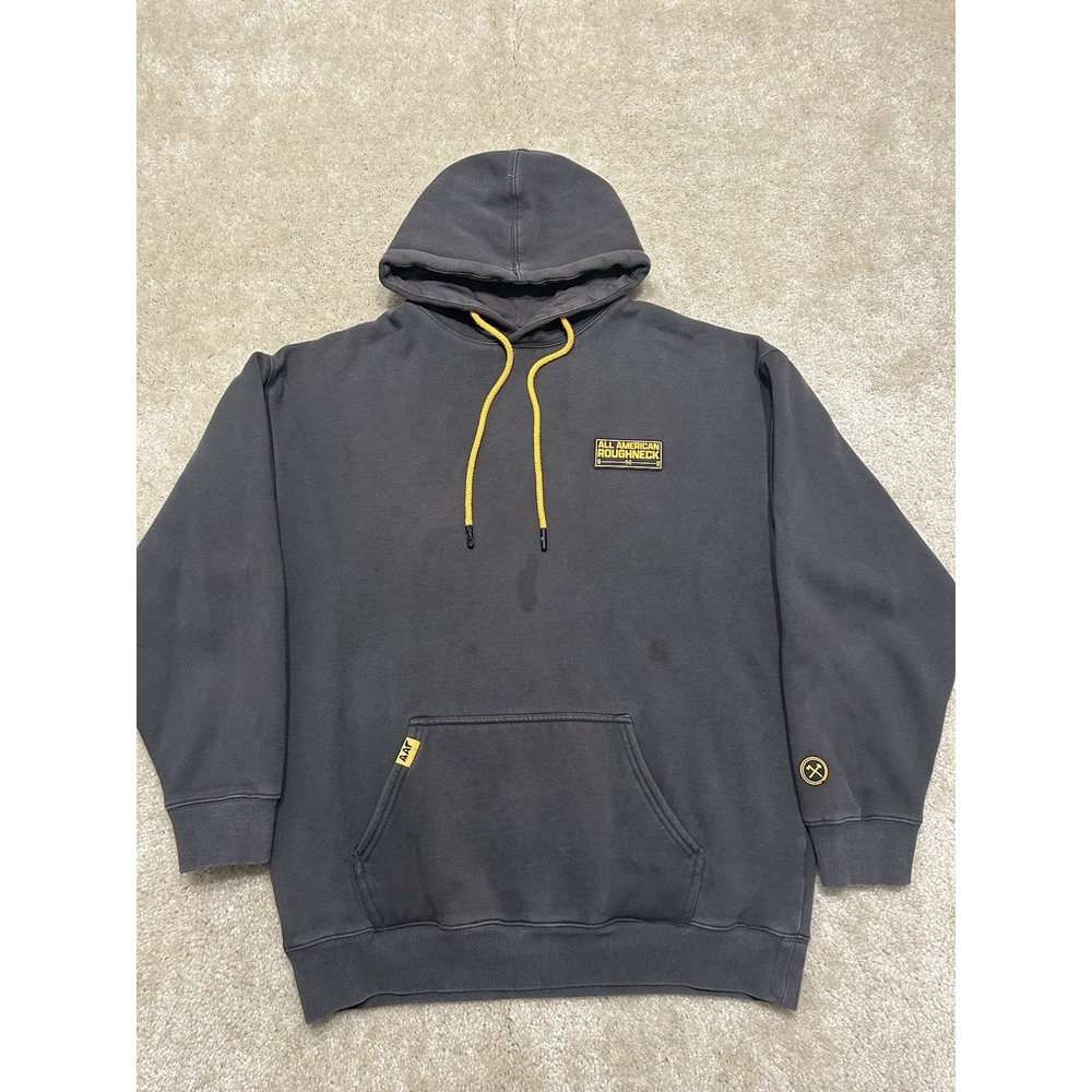 Here to Work Hoodie Mens Medium Gray AAR Pullover Workwear